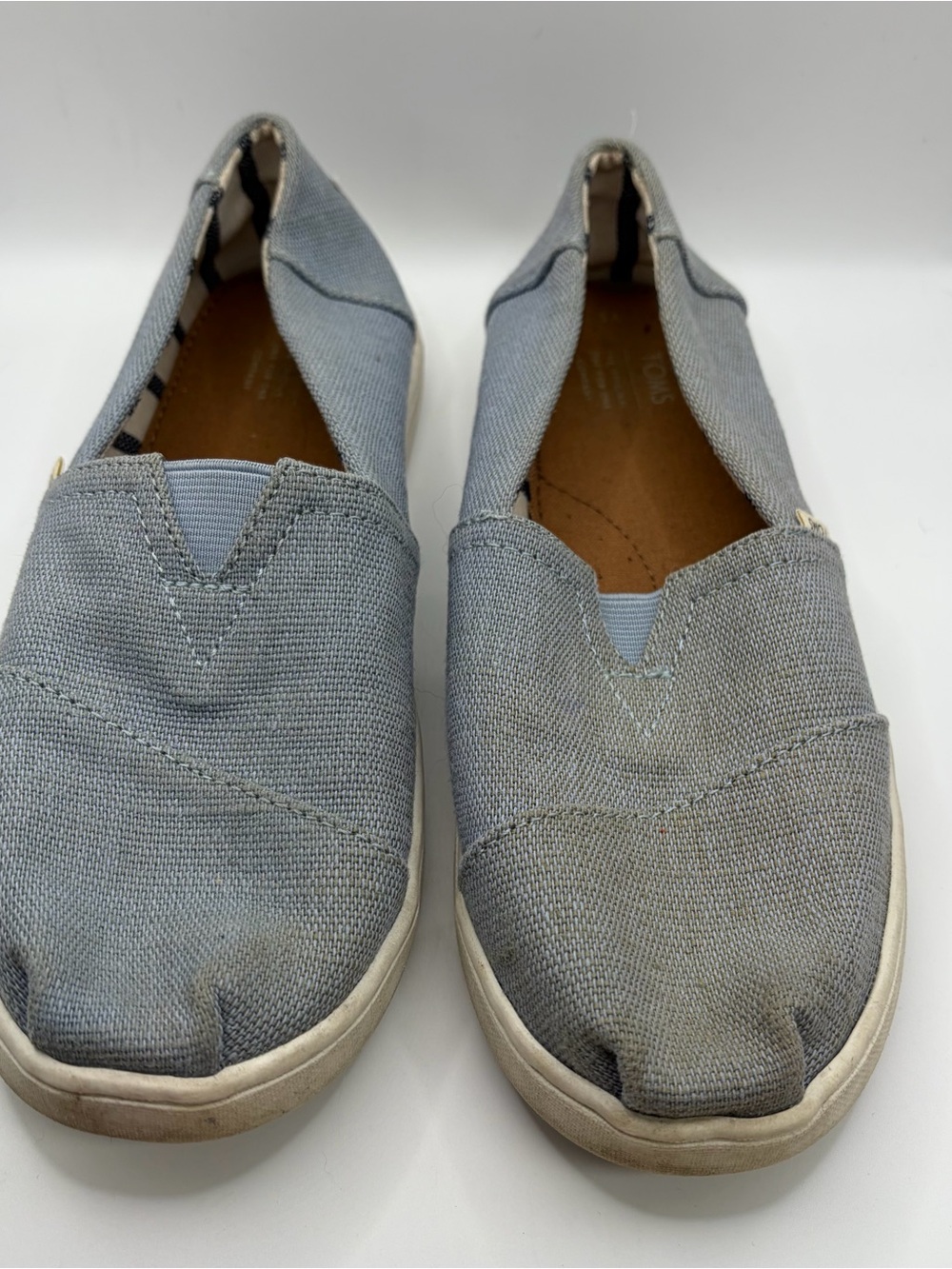 Toms Women's Espadrilles Slip-On Shoes in Light Gray